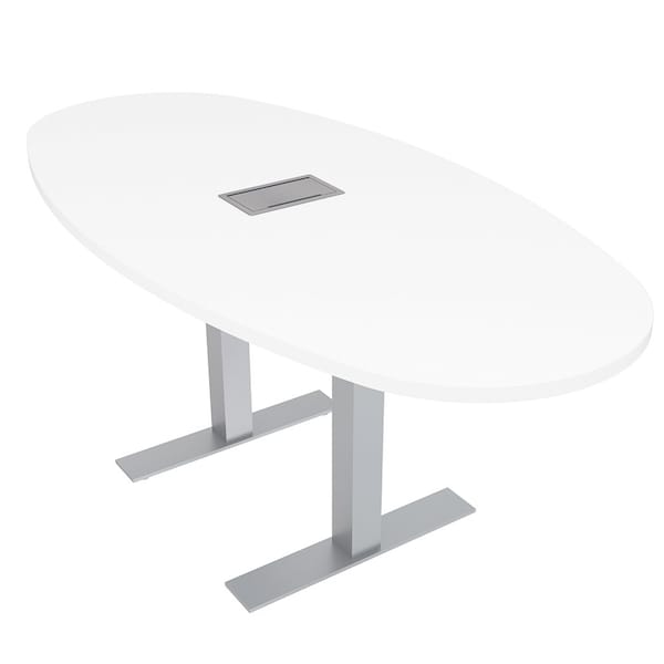 45.25 in W, 71.5 in L, 29 in H, Engineered Wood Top, White
